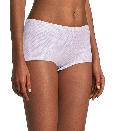 Women's 3 Pack Cotton 4-Way Stretch Boyshorts Underwear 4 Women's 3 Pack Cotton 4-Way Stretch Boyshorts Underwear - Image 2