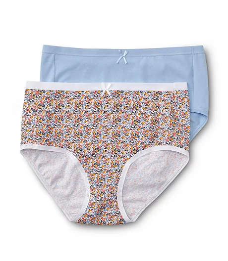 Women's 2 Pack Perfect Fit Cotton Stretch Modern Underwear Briefs 3 Women's 2 Pack Perfect Fit Cotton Stretch Modern Underwear Briefs