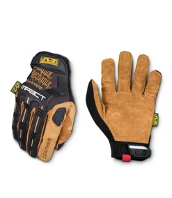 Mechanix Wear Unisex 1 Pair Impact Pro Trekdry Durahide Leather Utility Gloves - Tan Black