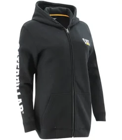 Women's Trademark Banner Full Zip Split Kangaroo Pocket Fleece Work Hoodie