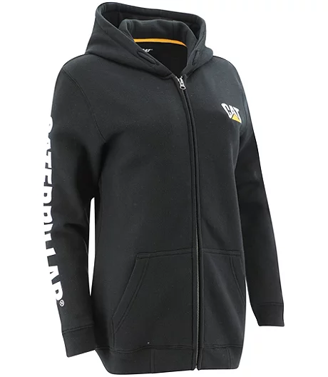 Women's Trademark Banner Full Zip Split Kangaroo Pocket Fleece Work Hoodie 3 Women's Trademark Banner Full Zip Split Kangaroo Pocket Fleece Work Hoodie