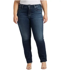 Women's Avery High Rise Straight Jeans Plus Size - ONLINE ONLY