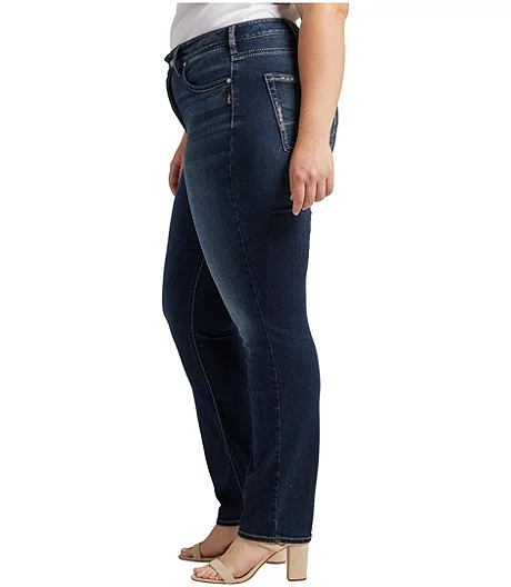 Women's Avery High Rise Straight Jeans Plus Size - ONLINE ONLY 5 Women's Avery High Rise Straight Jeans Plus Size - ONLINE ONLY - Image 3