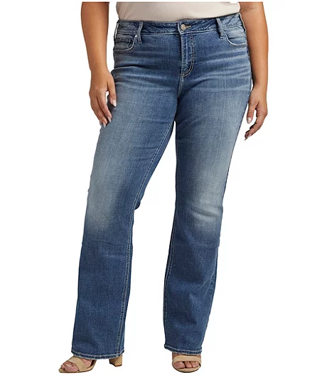 Women's Elyse Mid Rise Slim Leg Jeans Plus Size - ONLINE ONLY 4 Women's Elyse Mid Rise Slim Leg Jeans Plus Size - ONLINE ONLY - Image 2