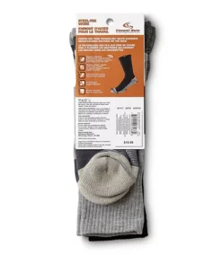 Men's 2 Pack Lightweight Steel-Toe Work Socks With Moisture Guard 7 Men's 2 Pack Lightweight Steel-Toe Work Socks With Moisture Guard -Clothing Store 416125 CSM25202C2B4C01 PROD 3 BLKCHR