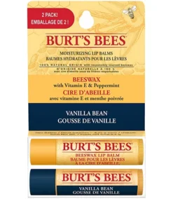 2 Pack Vanilla Bean Beeswax Lip Balm