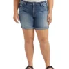Women's Sure Thing High Rise Long Shorts - Plus Size