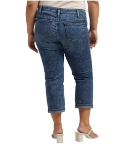 Women's Suki Curvy Fit Mid Rise Capri Jeans - Plus Size