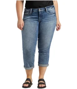 Women's Britt Curvy Fit Low Rise Capri Jeans - Plus Size -Clothing Store 421537 W46901EPX396 PROD 1 INDIGO