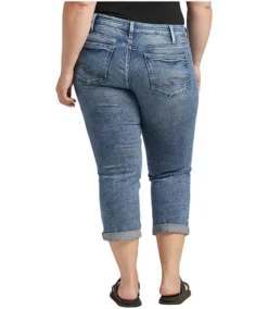 Women's Britt Curvy Fit Low Rise Capri Jeans - Plus Size
