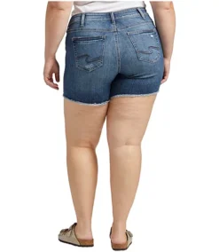 Women's Suki Mid Rise Jean Shorts - Plus Size -Clothing Store 421542 W53946EAE393 PROD 2 INDIGO