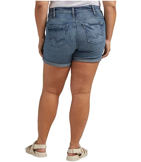 Women's Suki Curvy Fit Mid Rise Jean Shorts 4 Women's Suki Curvy Fit Mid Rise Jean Shorts - Image 2