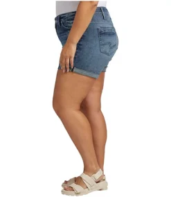 Women's Suki Curvy Fit Mid Rise Jean Shorts