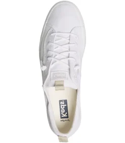 Keds Women's Kickback Canvas Slip On Sneakers - White