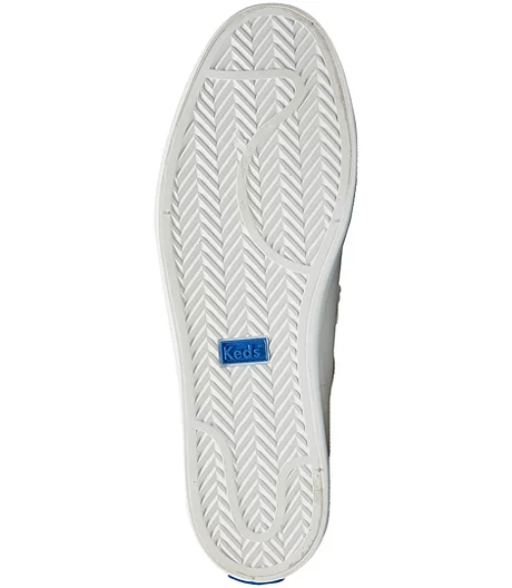 Keds Women's Kickback Canvas Slip On Sneakers - White 4 Keds Women's Kickback Canvas Slip On Sneakers - White - Image 2