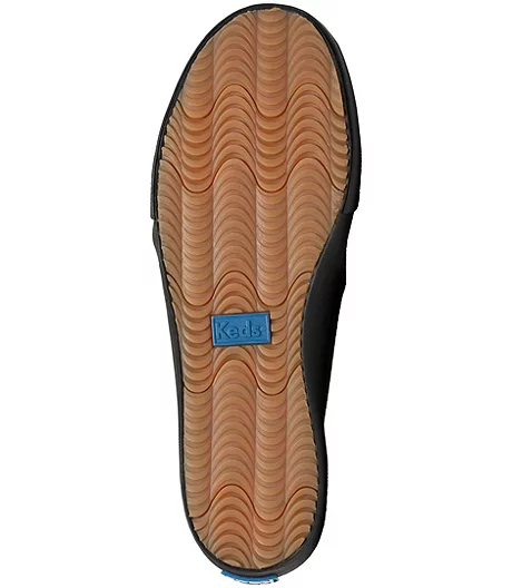 Keds Women's Double Decker Leather Sneakers - Black 5 Keds Women's Double Decker Leather Sneakers - Black - Image 3