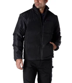 Men's 7-In-1 Abrasion Resistant Cotton Duck Work Coat -Clothing Store 7929 I08919 PROD 3 BLACK