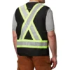 Men's Class 1 Hi Vis Reinforced Work Vest -Clothing Store 81916 1AAFDK HVV001 PROD 2 BLACK
