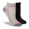Women's 2-Pack Mesh Ankle Sport Socks -Clothing Store 83178 6DUDQCAS HG680 PROD 1 BLKGRY