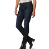 Women's Suki Curvy Mid Rise Straight Leg Jeans - Dark Indigo
